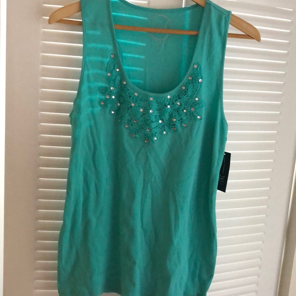 Embellished tank top- INC